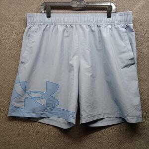 Under Armour Loose Fit Shorts Men XXL Gray Performance Training Gym Activewear